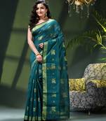 Women's cotton silk party wear saree gulnaz design georgette chiffon cotton saree