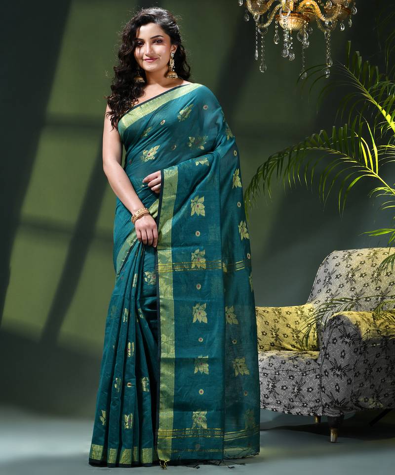 Women's cotton silk party wear saree gulnaz design georgette chiffon cotton saree