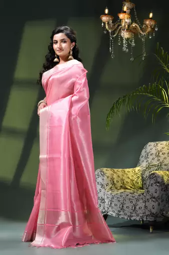 Kanjivaram silk saree trendy kora tissue desinge organza swarnika zari banarasi saree for women