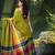 Women's pure cotton chettinad linen silk saree rainbow design daily wear fancy wedding cotton saree