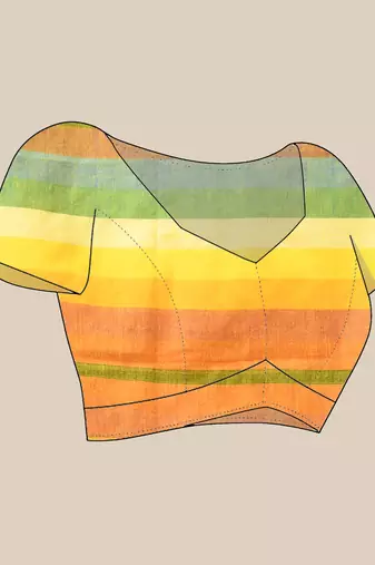 Women's pure cotton chettinad linen silk saree rainbow design daily wear fancy wedding cotton saree
