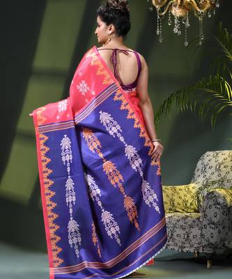Women's silk party wear saree tanvika design georgette chiffon crepe cotton saree 3