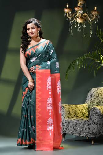 Women's silk party wear saree tanvika design georgette chiffon crepe cotton saree