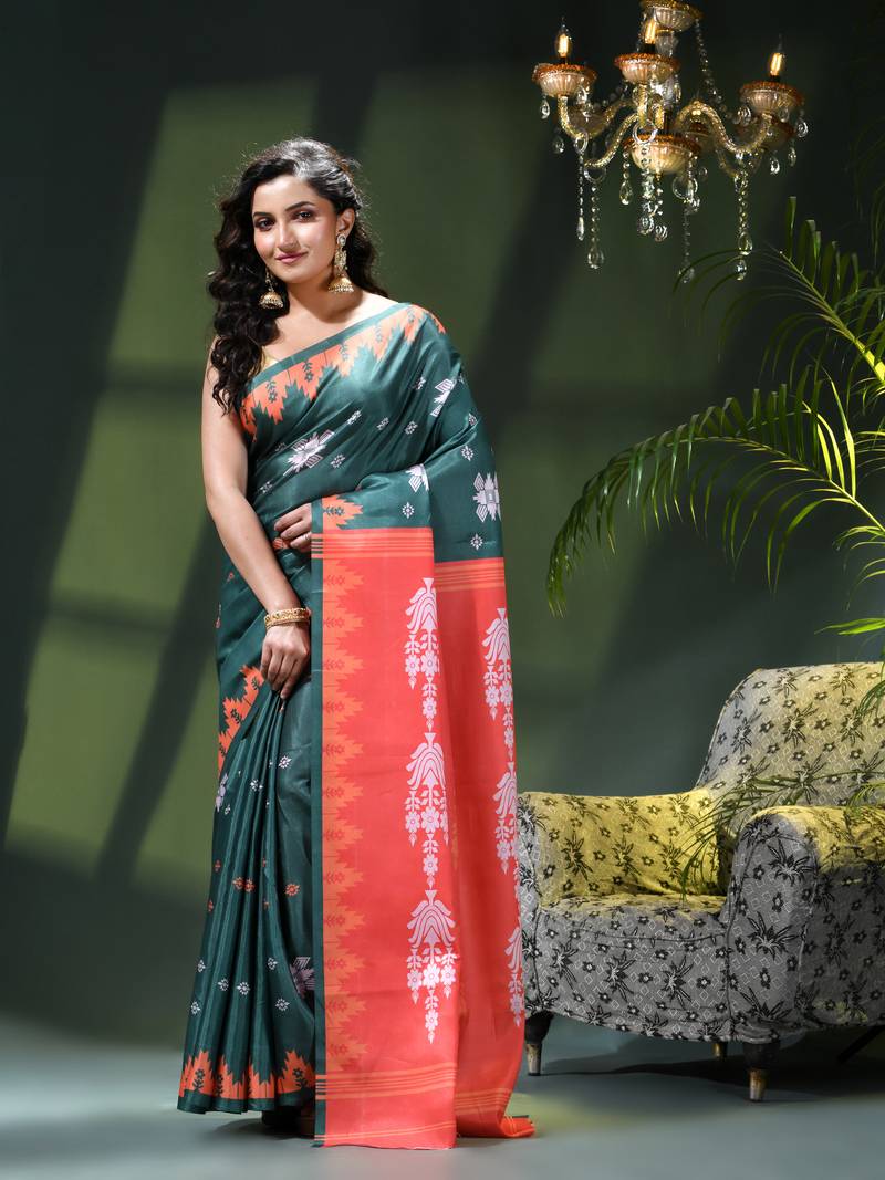 Women's silk party wear saree tanvika design georgette chiffon crepe cotton saree