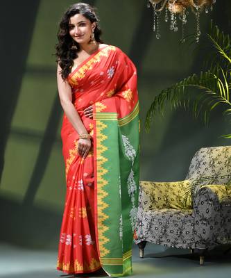 Women's silk party wear saree tanvika design georgette chiffon crepe cotton saree 1