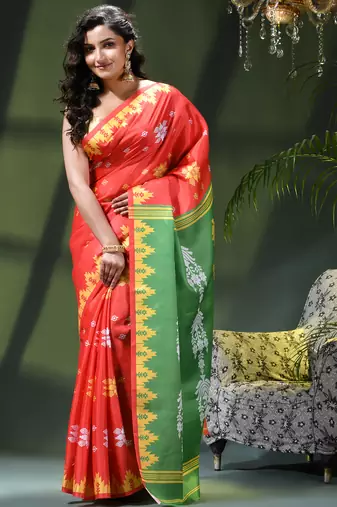 Women's silk party wear saree tanvika design georgette chiffon crepe cotton saree