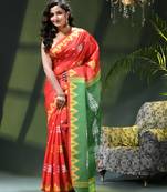 Women's silk party wear saree tanvika design georgette chiffon crepe cotton saree