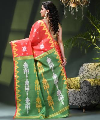 Women's silk party wear saree tanvika design georgette chiffon crepe cotton saree 3