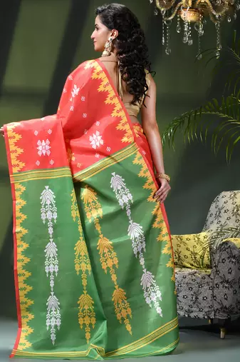 Women's silk party wear saree tanvika design georgette chiffon crepe cotton saree
