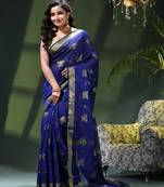 Women's cotton silk party wear saree gulnaz design georgette chiffon cotton saree