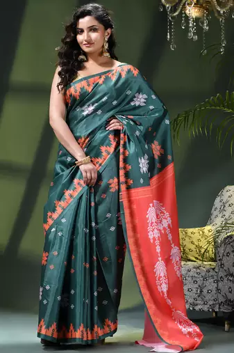 Women's silk party wear saree tanvika design georgette chiffon crepe cotton saree