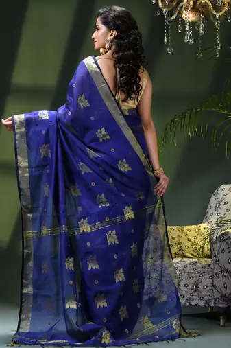 Women's cotton silk party wear saree gulnaz design georgette chiffon cotton saree