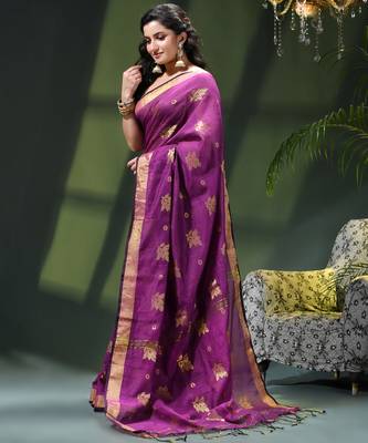 Women's cotton silk party wear saree gulnaz design georgette chiffon cotton saree 2