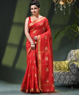 Women's cotton silk party wear saree gulnaz design georgette chiffon cotton saree 1