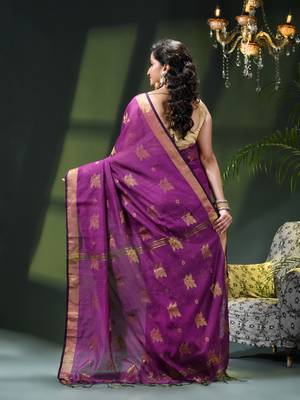 Women's cotton silk party wear saree gulnaz design georgette chiffon cotton saree 3