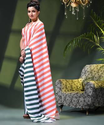Women's silk fancy party wear chiffon georgette sari latest suhasini printed pure crepe sarees for women 2
