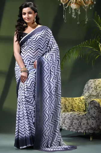 Georgette chiffon saree latest wedding rekhamaya printed cotton chiffon saree for women