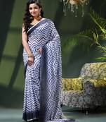 Georgette chiffon saree latest wedding rekhamaya printed cotton chiffon saree for women