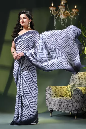 Georgette chiffon saree latest wedding rekhamaya printed cotton chiffon saree for women