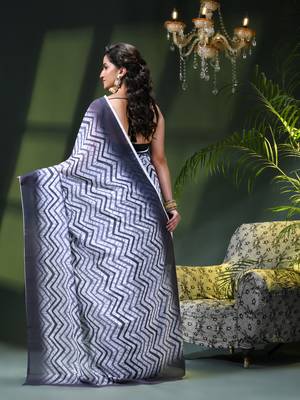 Georgette chiffon saree latest wedding rekhamaya printed cotton chiffon saree for women 4