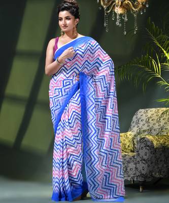 Georgette chiffon saree latest wedding rekhamaya printed cotton chiffon saree for women 2