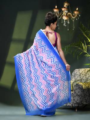 Georgette chiffon saree latest wedding rekhamaya printed cotton chiffon saree for women 4