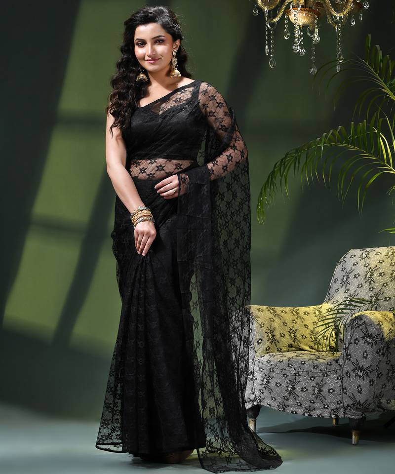Fancy net sequin soft net saree party wear chiffon wedding silk georgette heavy design farewell saree for women