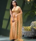 Fancy net sequin soft net saree party wear chiffon wedding silk georgette heavy design farewell saree for women