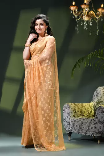 Fancy net sequin soft net saree party wear chiffon wedding silk georgette heavy design farewell saree for women