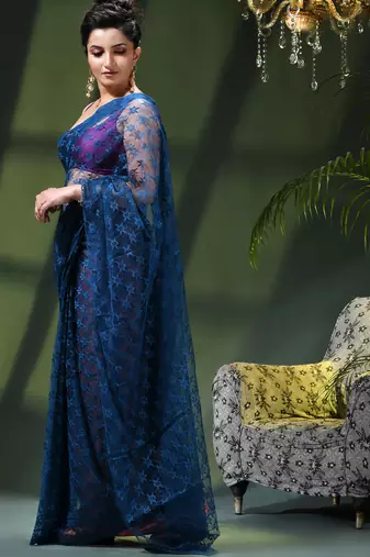Fancy net sequin soft net saree party wear chiffon wedding silk georgette heavy design farewell saree for women