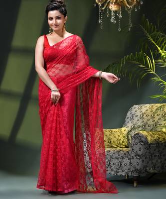 Fancy net sequin soft net saree party wear chiffon wedding silk georgette heavy design farewell saree for women 1
