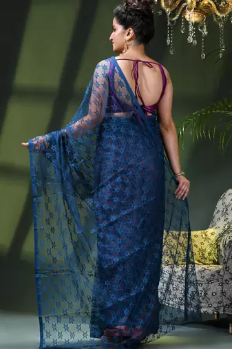 Fancy net sequin soft net saree party wear chiffon wedding silk georgette heavy design farewell saree for women