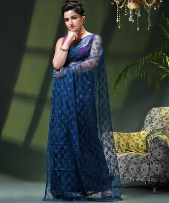 Fancy net sequin soft net saree party wear chiffon wedding silk georgette heavy design farewell saree for women 5