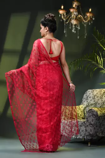 Fancy net sequin soft net saree party wear chiffon wedding silk georgette heavy design farewell saree for women