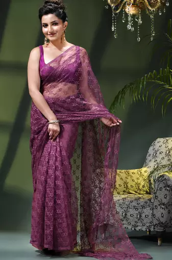 Fancy net sequin soft net saree party wear chiffon wedding silk georgette heavy design farewell saree for women