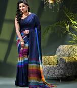 Women's pure cotton chettinad linen silk saree rainbow design daily wear fancy wedding cotton saree