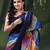 Women's pure cotton chettinad linen silk saree rainbow design daily wear fancy wedding cotton saree