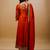 Orange chanderi embroidered kurta sets