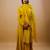 Mustard crepe embroidered kurta sets