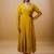 Mustard crepe embroidered kurta sets