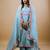 Blue chanderi embroidered kurta sets