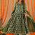 Gul green brocade anarkali set