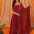 Joshna red lurix kurta set