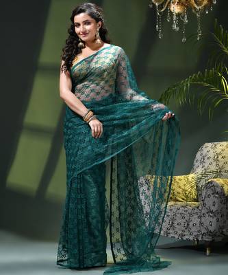 Fancy net sequin soft net saree party wear chiffon wedding silk georgette heavy design farewell saree for women 2