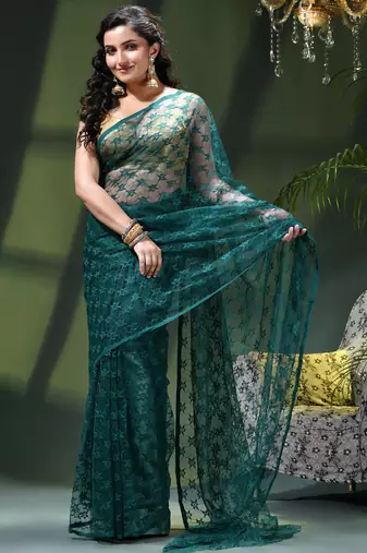 Fancy net sequin soft net saree party wear chiffon wedding silk georgette heavy design farewell saree for women