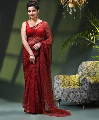 Fancy net sequin soft net saree party wear chiffon wedding silk georgette heavy design farewell saree for women 1