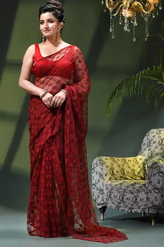 Fancy net sequin soft net saree party wear chiffon wedding silk georgette heavy design farewell saree for women