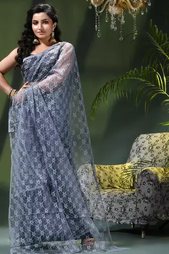 Fancy net sequin soft net saree party wear chiffon wedding silk georgette heavy design farewell saree for women