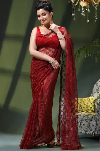 Fancy net sequin soft net saree party wear chiffon wedding silk georgette heavy design farewell saree for women