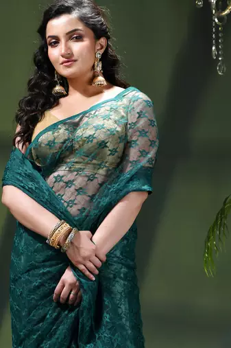 Fancy net sequin soft net saree party wear chiffon wedding silk georgette heavy design farewell saree for women